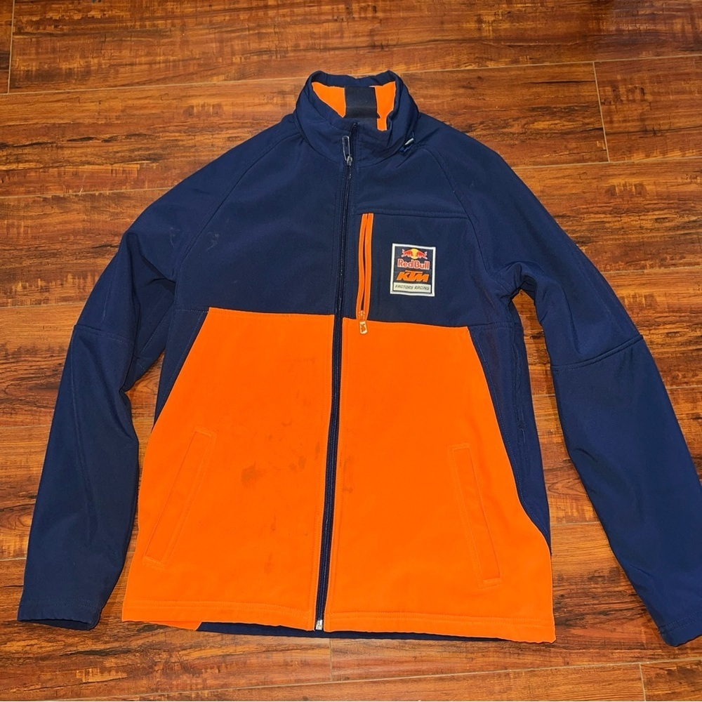 Red Bull KTM Motorcycle Racing Men’s Team Jacket Sz Medium Preowned(Read Below)